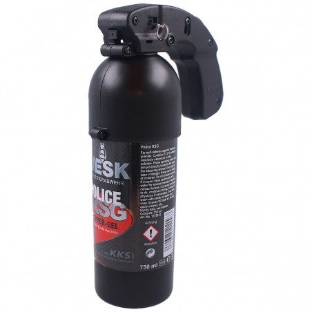 Gaz pieprzowy KKS VESK RSG Police Gel 2mln SHU, Stream 750ml (12750-G) Gaz pieprzowy KKS VESK RSG Police Gel 2mln SHU, Stream 750ml (12750-G)