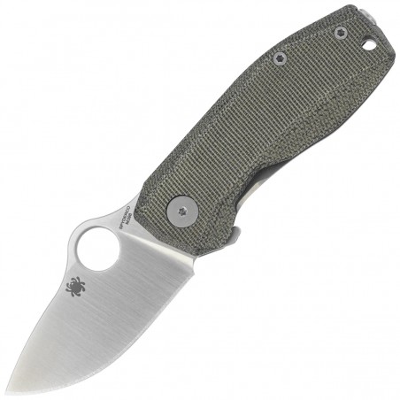Nóż składany Spyderco SpyNano Flash Batch Green Canvas Micarta/Titanium, Satin M398 (C268MTIP) Nóż składany Spyderco SpyNano Flash Batch Green Canvas Micarta/Titanium, Satin M398 (C268MTIP)
