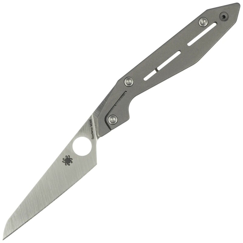 Nóż składany Spyderco Nand Gray Titanium, Satin M398 by Paul Alexander (C270TIP)