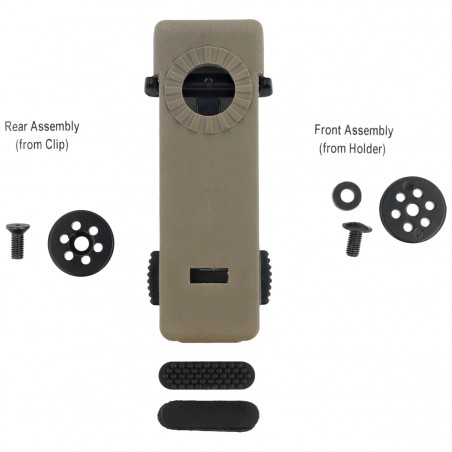Mocowanie na pas ESP Roto 360° Belt / MOLLE Clip, zapinane - Khaki (UBC-02 KH) Mocowanie na pas ESP Roto 360° Belt / MOLLE Clip, zapinane - Khaki (UBC-02 KH)