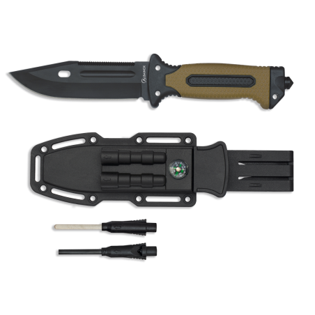 Nóż Martinez Albainox ABS/Rubber Coyote/Black, Black 3Cr13Mov (32664) Nóż Martinez Albainox ABS/Rubber Coyote/Black, Black 3Cr13Mov (32664)