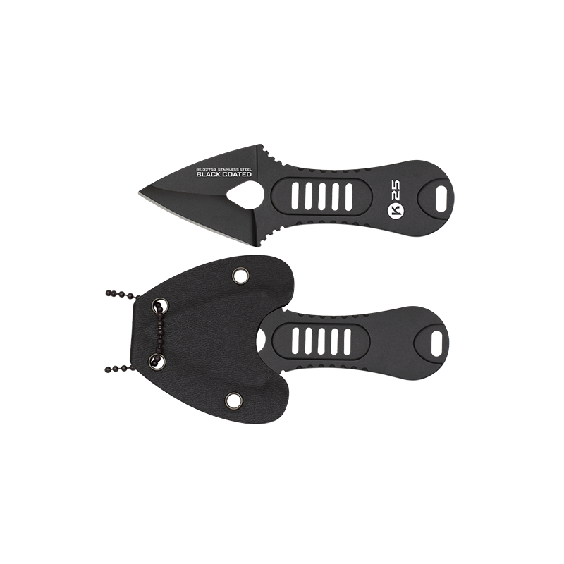 Nóż na szyję K25 RK-32759 Black Steel, Black Titanium 7Cr17Mov