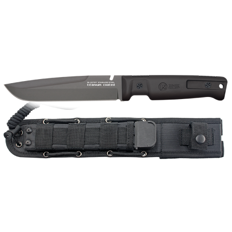 Nóż K25 RK-32757 Black Rubber, Titanium-Coated 4Cr13Mov