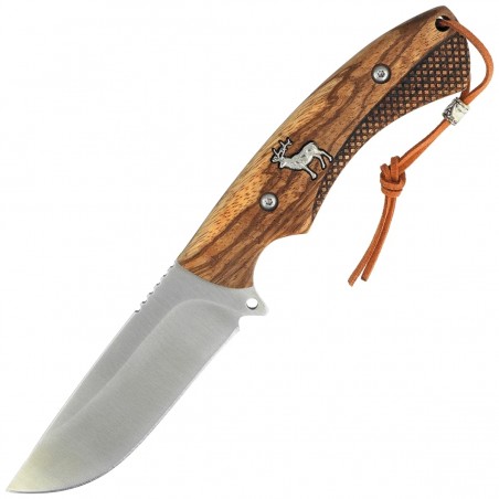 Nóż myśliwski Martinez Albainox Deer Zebra Wood, Satin 3Cr13Mov (32798) Nóż myśliwski Martinez Albainox Deer Zebra Wood, Satin 3Cr13Mov (32798)