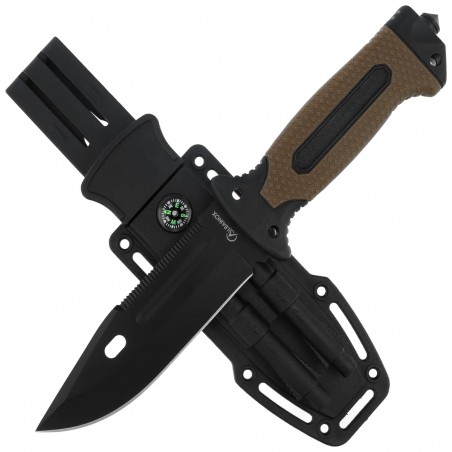 Nóż Martinez Albainox ABS/Rubber Coyote/Black, Black 3Cr13Mov (32664) Nóż Martinez Albainox ABS/Rubber Coyote/Black, Black 3Cr13Mov (32664)