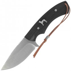 Nóż myśliwski Martinez Albainox Spanish Hound Dog Zebra Wood, Satin 3Cr13Mov (32801)