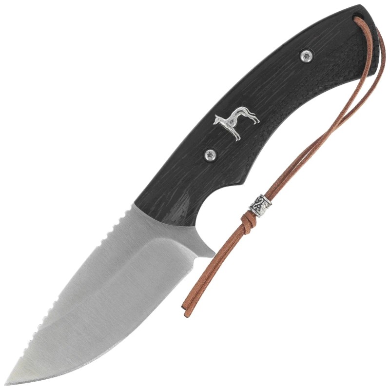 Nóż myśliwski Martinez Albainox Spanish Hound Dog Zebra Wood, Satin 3Cr13Mov (32801)