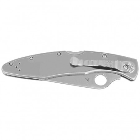 Nóż składany Spyderco Police Stainless Steel, Satin Combo VG-10 by Sal Glesser (C07PS) Nóż składany Spyderco Police Stainless Steel, Satin Combo VG-10 by Sal Glesser (C07PS)