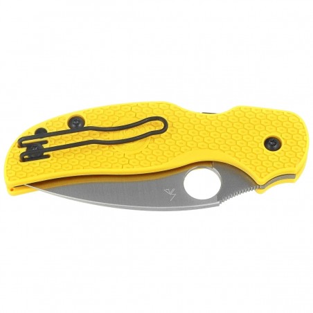 Nóż składany Spyderco Sage 5 Lightweight Salt Yellow FRN, Satin MagnaCut by Sal Glesser (C123PYL)