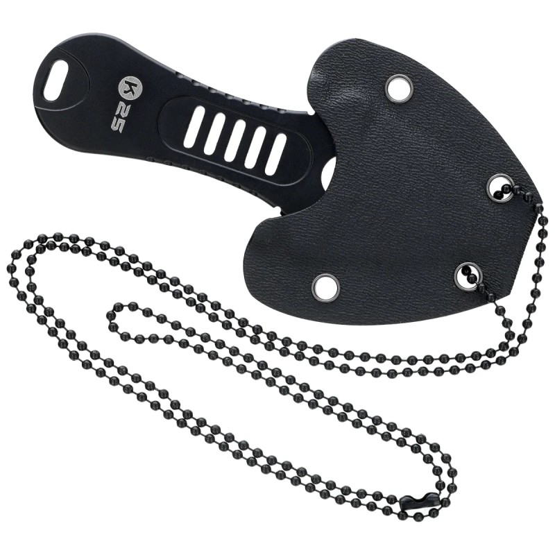 Nóż na szyję K25 RK-32759 Black Steel, Black Titanium 7Cr17Mov