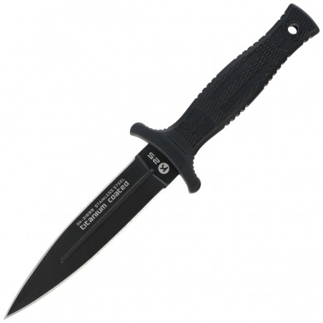 Nóż boot K25 RK-31699 Black Rubber, Black Titanium 7Cr17Mov Nóż boot K25 RK-31699 Black Rubber, Black Titanium 7Cr17Mov