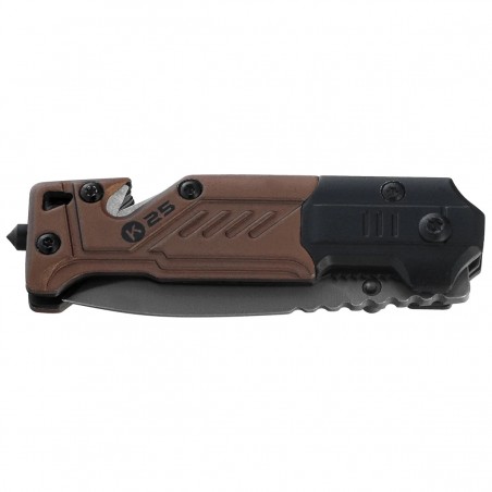 Nóż składany na szyję K25 RK-19652 Rubbered Black / Coyote Aluminium, Black Titanium 7Cr17MoV Nóż składany na szyję K25 RK-19652 Rubbered Black / Coyote Aluminium, Black Titanium 7Cr17MoV