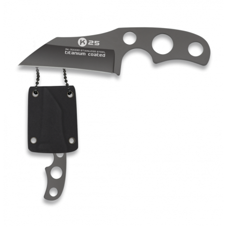 Nóż na szyję K25 RK-32330 Neck Knife Titanium Nakted, Titanium 7Cr17Mov Nóż na szyję K25 RK-32330 Neck Knife Titanium Nakted, Titanium 7Cr17Mov