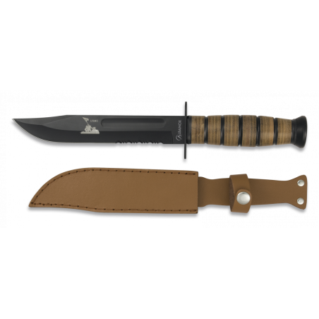 Nóż Martinez Albainox USMC wzór Ka-Bar Brown Leather, Black 3Cr13Mov (31762) Nóż Martinez Albainox USMC wzór Ka-Bar Brown Leather, Black 3Cr13Mov (31762)