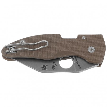 Nóż składany Spyderco Microjimbo Sprint Run Brown G10, Stonewashed CPM 15V by Michael Janich (C264GPBN15V) Nóż składany Spyderco Microjimbo Sprint Run Brown G10, Stonewashed CPM 15V by Michael Janich (C264GPBN15V)