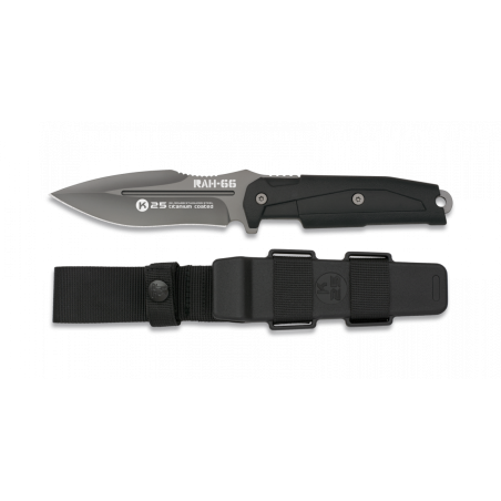 Nóż K25 RAH-66 Black Rubber, Titanium 7Cr17Mov Nóż K25 RAH-66 Black Rubber, Titanium 7Cr17Mov