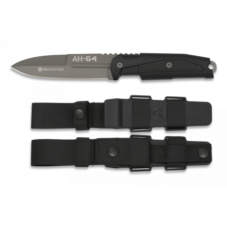 Nóż K25 AH-64 Black Rubber, Titanium 7Cr17Mov Nóż K25 AH-64 Black Rubber, Titanium 7Cr17Mov