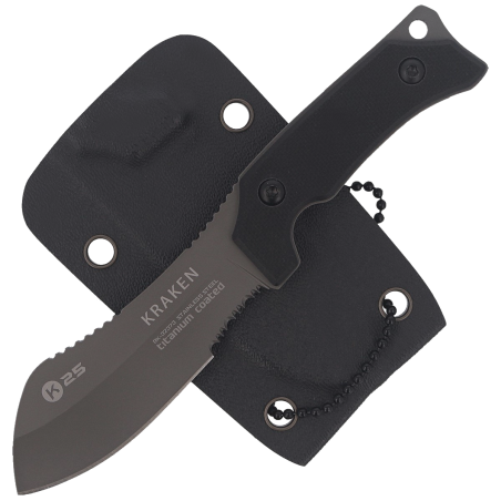 Nóż na szyję K25 Kraken Neck Knife Black G10, Titanium 7Cr17Mov Nóż na szyję K25 Kraken Neck Knife Black G10, Titanium 7Cr17Mov