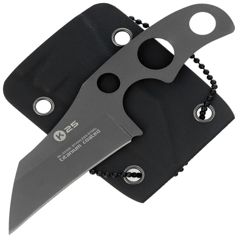 Nóż na szyję K25 RK-32330 Neck Knife Titanium Nakted, Titanium 7Cr17Mov