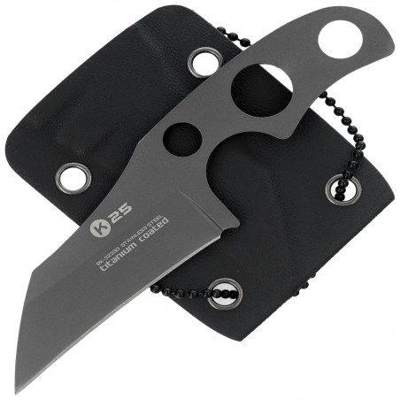 Nóż na szyję K25 RK-32330 Neck Knife Titanium Nakted, Titanium 7Cr17Mov Nóż na szyję K25 RK-32330 Neck Knife Titanium Nakted, Titanium 7Cr17Mov