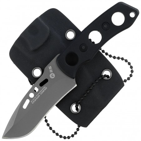 Nóż na szyję K25 RK-32178 Neck Knife Black G10, Titanium 7Cr17Mov Nóż na szyję K25 RK-32178 Neck Knife Black G10, Titanium 7Cr17Mov