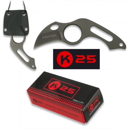 Nóż na szyję K25 RK-31849 Neck Knife Titanium Naked, Titanium 7Cr17Mov