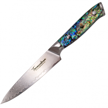 Nóż Kuchenny Tramuntana Decor Habitat Utility Abalone/Epoxy, VG10 Damascus (TK-CD12) Nóż Kuchenny Tramuntana Decor Habitat Utility Abalone/Epoxy, VG10 Damascus (TK-CD12)