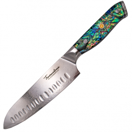 Nóż Kuchenny Tramuntana Decor Habitat Santoku Abalone/Epoxy, VG10 Damascus (TK-CD11) Nóż Kuchenny Tramuntana Decor Habitat Santoku Abalone/Epoxy, VG10 Damascus (TK-CD11)