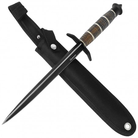Sztylet Martinez Albainox Triplex Edge Aluminium/Wood, Black 3Cr13Mov (32511) Sztylet Martinez Albainox Triplex Edge Aluminium/Wood, Black 3Cr13Mov (32511)