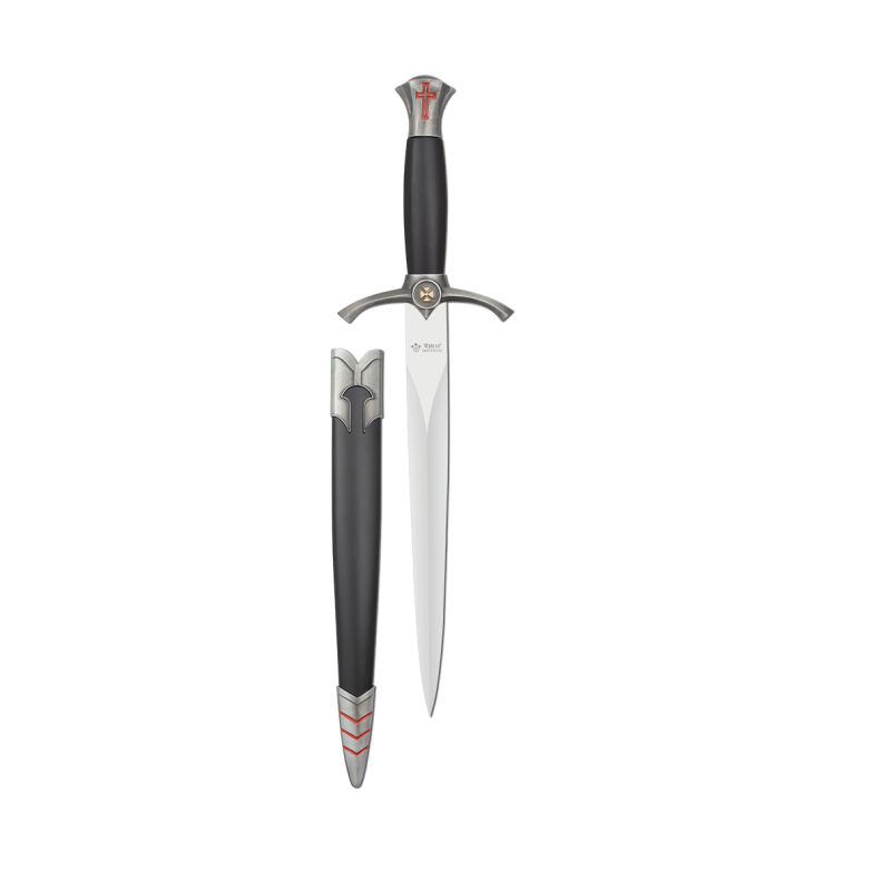 Sztylet templariuszy Templar Cross Zamak/ABS, Brightness 3Cr13Mov (32728)