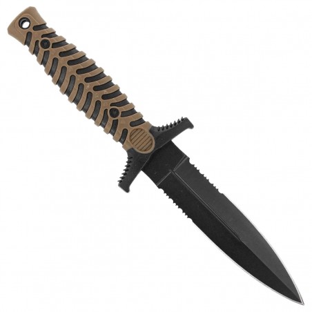 Nóż boot K25 RK-32206 Coyote ABS/Rubber, Black Titanium 7Cr17Mov Nóż boot K25 RK-32206 Coyote ABS/Rubber, Black Titanium 7Cr17Mov