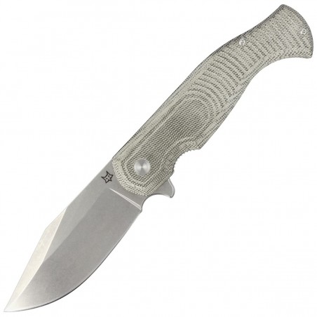 Nóż składany Fox Eastwood Tiger OD Green Canvas Micarta, Stonewashed D2 by Gudy Van Poppel (FX-524 G) Nóż składany Fox Eastwood Tiger OD Green Canvas Micarta, Stonewashed D2 by Gudy Van Poppel (FX-524 G)