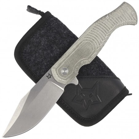 Nóż składany Fox Eastwood Tiger OD Green Canvas Micarta, Stonewashed D2 by Gudy Van Poppel (FX-524 G) Nóż składany Fox Eastwood Tiger OD Green Canvas Micarta, Stonewashed D2 by Gudy Van Poppel (FX-524 G)