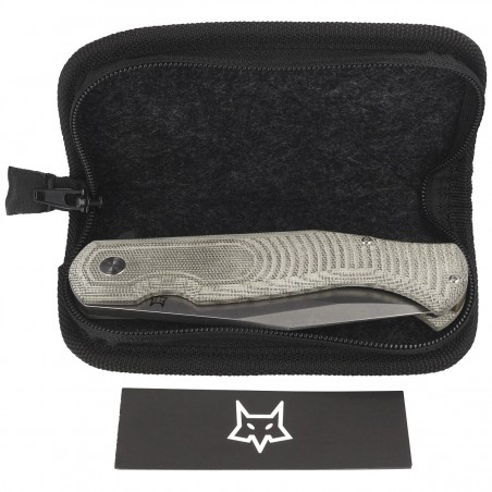 Nóż składany Fox Eastwood Tiger OD Green Canvas Micarta, Stonewashed D2 by Gudy Van Poppel (FX-524 G) Nóż składany Fox Eastwood Tiger OD Green Canvas Micarta, Stonewashed D2 by Gudy Van Poppel (FX-524 G)