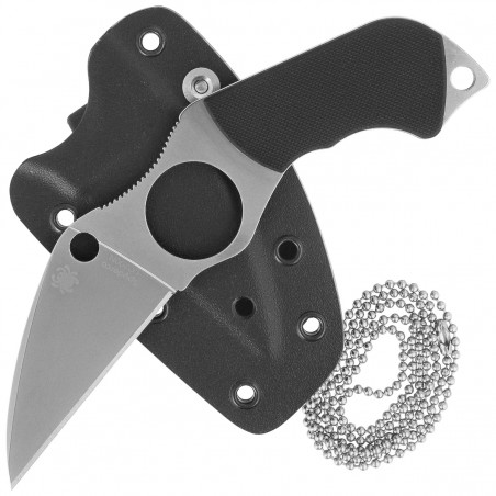 Nóż Spyderco Swick 6 Small Black G10, Satin LC200N by Sal Glesser (FB14P6)