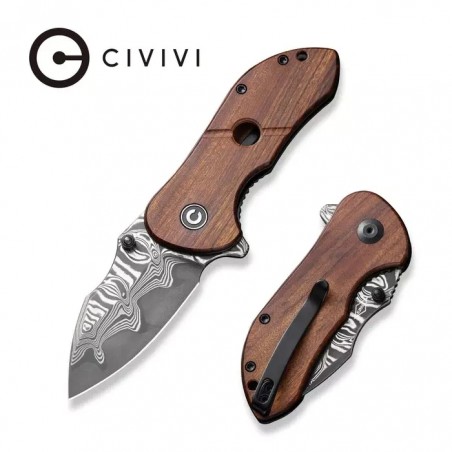 Nóż składany Civivi Gordo Guibourtia Wood, Damascus by Peter Carey (C22018C-DS1) Nóż składany Civivi Gordo Guibourtia Wood, Damascus by Peter Carey (C22018C-DS1)