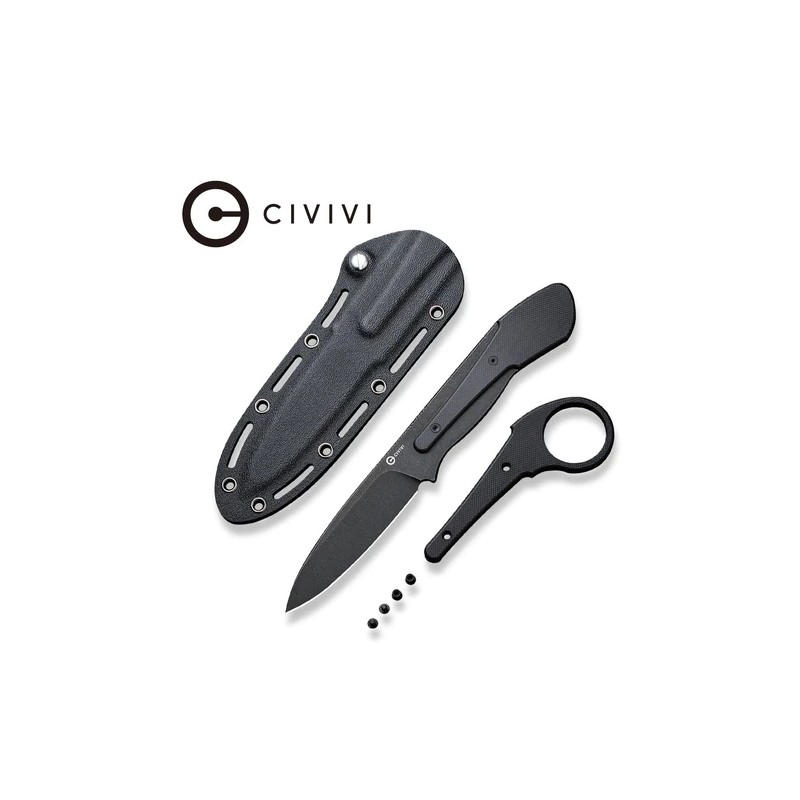 Nóż Civivi Varius Black G10, Black Stonewashed D2 by Allen Elishewitz (C22009D-1)