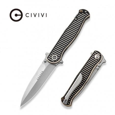 Nóż składany Civivi RS71 Ivory/Black G10, Satin Nitro-V by Robert Saniscalchi (C23025-1) Nóż składany Civivi RS71 Ivory/Black G10, Satin Nitro-V by Robert Saniscalchi (C23025-1)
