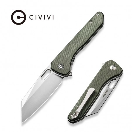 Nóż składany Civivi Nugz Green Canvas Micarta, Satin 14C28N by Matthew Wehrwein (C23060-2) Nóż składany Civivi Nugz Green Canvas Micarta, Satin 14C28N by Matthew Wehrwein (C23060-2)