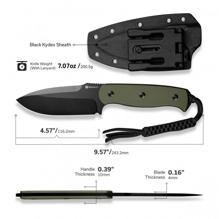 Nóż Sencut Toxodon OD Green G10, Black 9Cr18MoV (S24036-2) Nóż Sencut Toxodon OD Green G10, Black 9Cr18MoV (S24036-2)