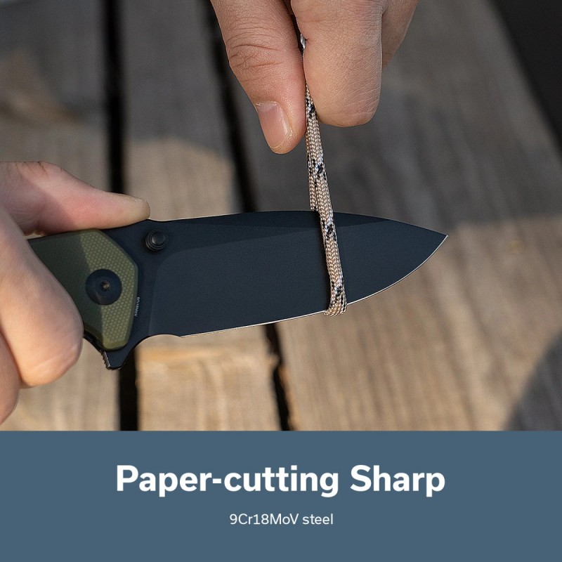 Nóż składany Sencut Skarnax OD Green G10, Black 9Cr18MoV (S24025-2)