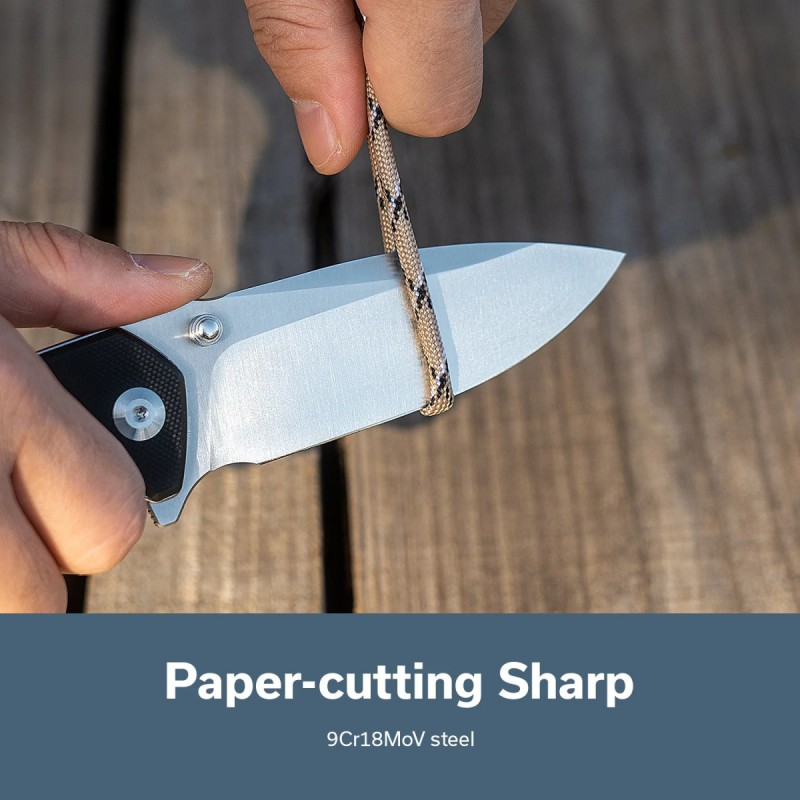 Nóż składany Sencut Skarnax Black G10, Satin 9Cr18MoV (S24025-1)