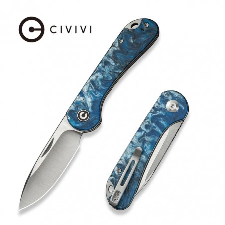 Nóż składany Civivi Elementum SJ Blue/Black/White Resin, Satin 14C28N (C18062AJ-4) Nóż składany Civivi Elementum SJ Blue/Black/White Resin, Satin 14C28N (C18062AJ-4)