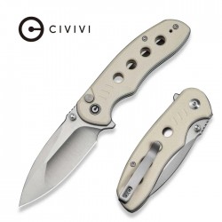 Nóż składany Civivi Triptych Ivory G10, Satin 14C28N (C23085B-2)