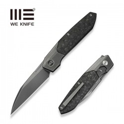 Nóż składany WeKnife Brr15 Gray Titanium/Shredded Carbon Fiber, Polished Gray M390 by Rafal Brzeski (WE24007-3)