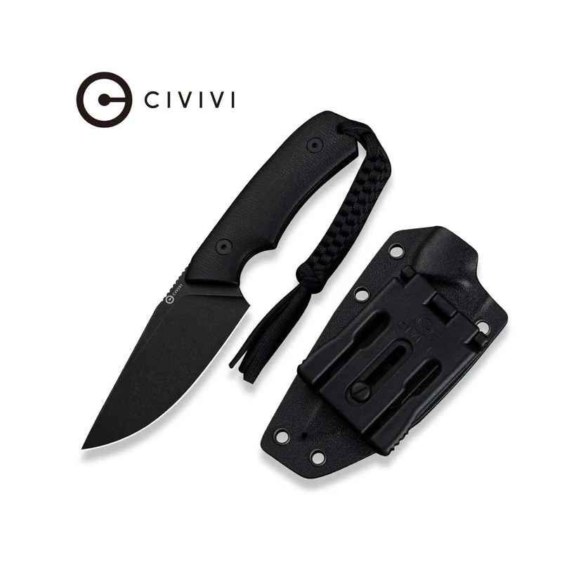 Nóż Civivi Gander Black Canvas Micarta, Black Stonewashed 14C28N by Matt Gentry (C24058B-2)