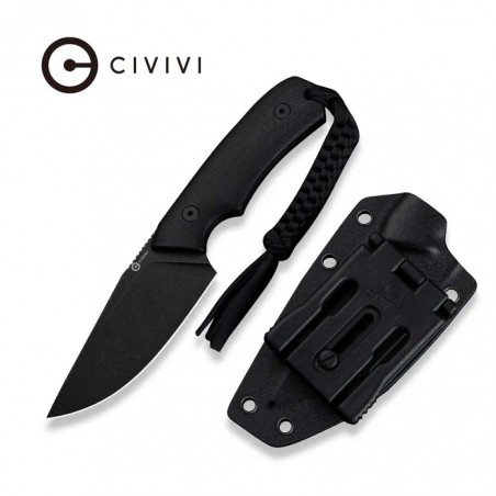 Nóż Civivi Gander Black Canvas Micarta, Black Stonewashed 14C28N by Matt Gentry (C24058B-2)