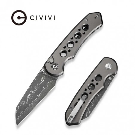 Nóż składany Civivi Pragma Prime Gray Aluminium, Damascus (C24067-DS1) Nóż składany Civivi Pragma Prime Gray Aluminium, Damascus (C24067-DS1)