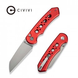 Nóż składany Civivi Pragma Prime Red Aluminium, Stonewashed 14C28N (C24067-2)