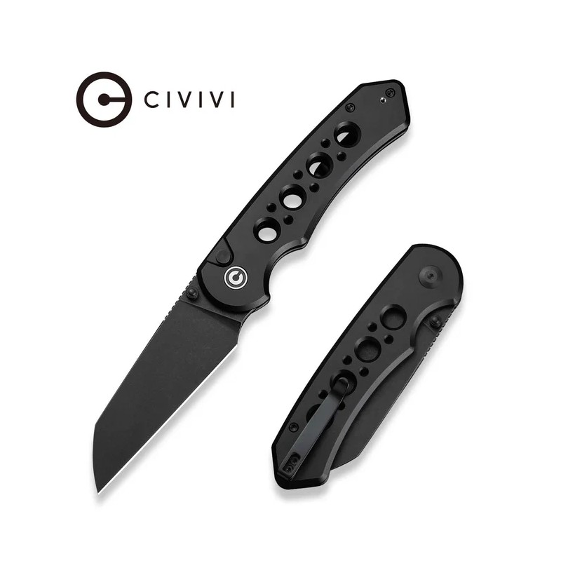 Nóż składany Civivi Pragma Prime Black Aluminium, Black Stonewashed 14C28N (C24067-1)